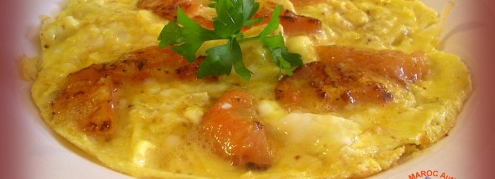 Omelette nature au safran